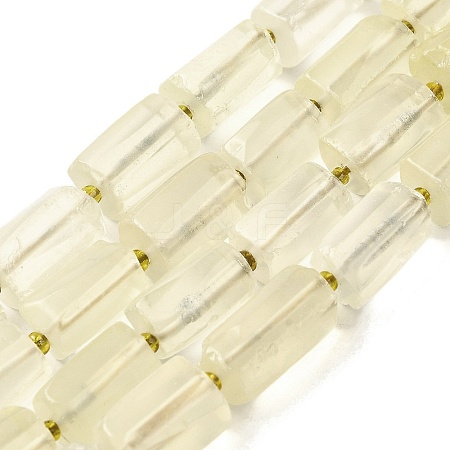 Natural Lemon Quartz(Heated) Beads Strands G-L552R-01-1