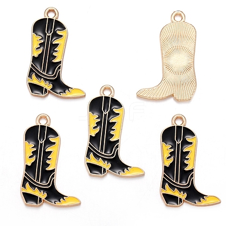 West Cowboy Theme Alloy Enamel Pendants PW-WG63D70-02-1