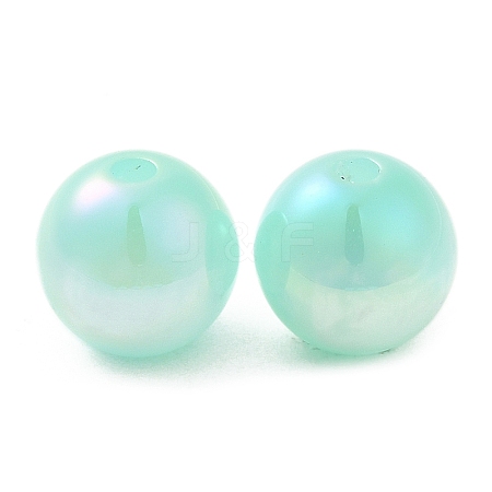 Iridescent Opaque Resin Beads RESI-Z015-01B-05-1