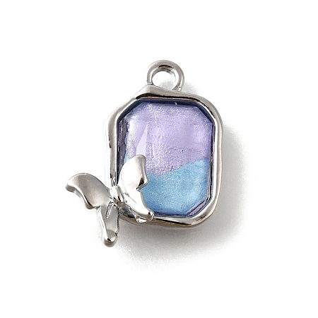 Alloy Acrylic Pendants LS-PALLOY-R157-02P-03-1