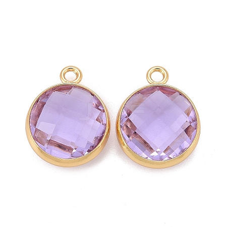 Glass Charms KK-C228-02G-14-1