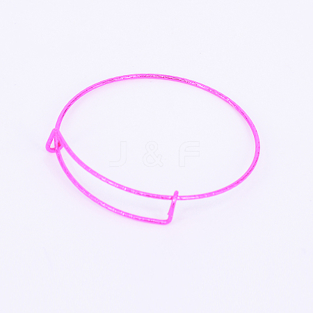 Adjustable Iron Bangle Making BJEW-TAC0004-02D-1