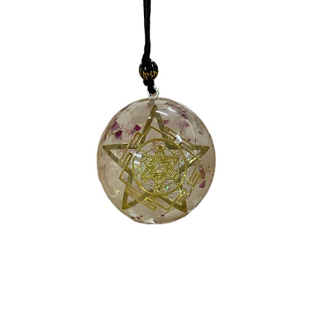 Transparent Resin Pendants PW-WG44173-08-1