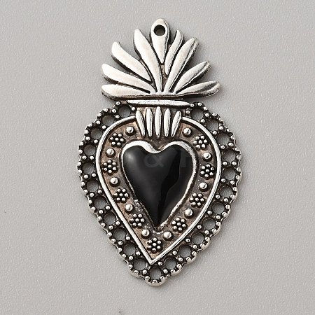 Alloy Enamel Pendants ENAM-WH0061-48B-02AS-1