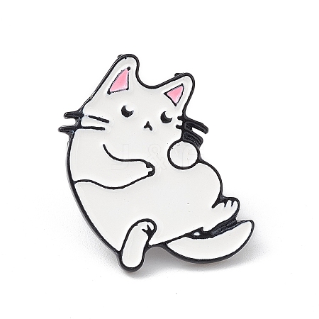 Cute Cat Enamel Pin JEWB-P015-F02-1