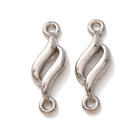 304 Stainless Steel Connector Charms STAS-N124-63P-1