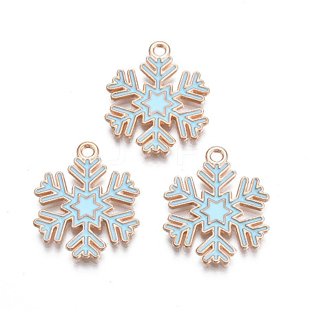 Christmas Style Alloy Enamel Pendants X-ENAM-Q442-68A-1