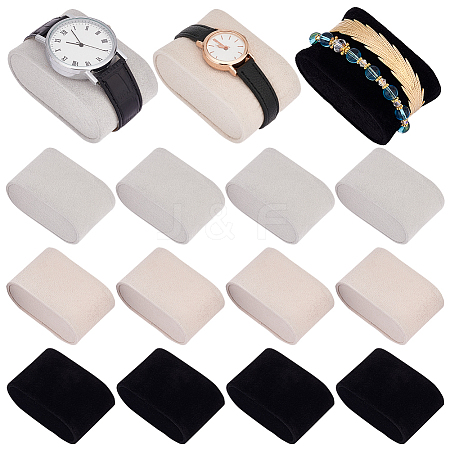 12Pcs 3 Styles Velvet Jewelry Watch Display Pillows BDIS-PH0001-09-1