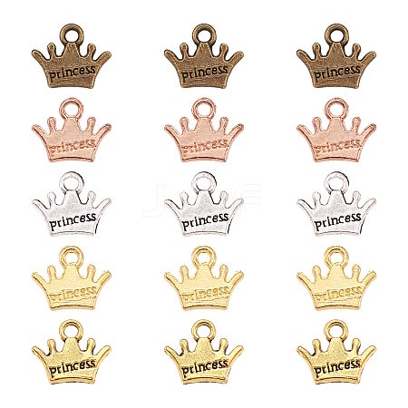 20Pcs 5 Colors Zinc Alloy Charms FIND-CW0001-16-1