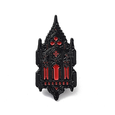 Gothic Zinc Alloy Enamel Pin Brooch X-JEWB-C028-03D-EB-1