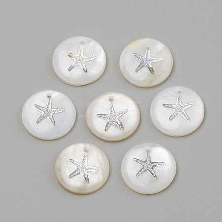 Freshwater Shell Pendants X-SHEL-Q010-001P-1