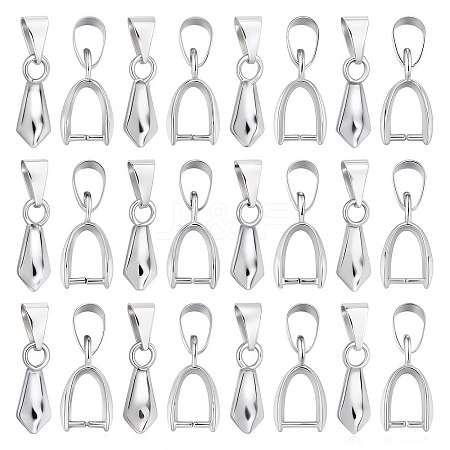 120Pcs Brass Ice Pick Pinch Bails FIND-SC0003-01P-1