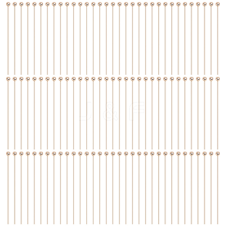 100Pcs Brass Ball Head Pins KK-GO0002-44B-1