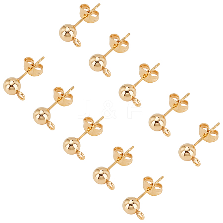 304 Stainless Steel Stud Earring Findings STAS-UN0015-57C-1