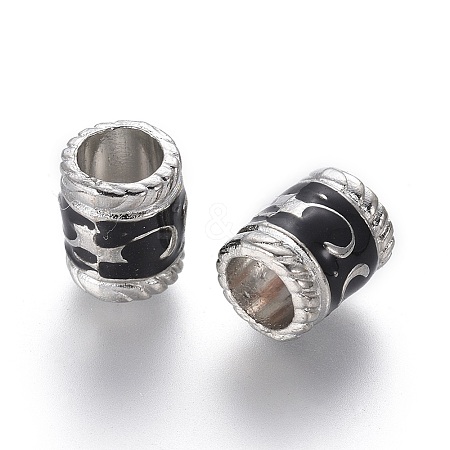 Enamel Alloy European Beads LS-EA8640-2-1
