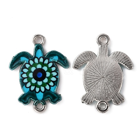 Alloy Enamel Connector Charms FIND-CJC0001-04F-1