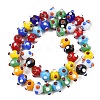Handmade Bumpy Lampwork Beads Strands LA-CBA05D6-01-01-2