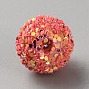 Opaque Acrylic Beads MACR-WH0010-12L-2
