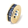 Brass Pave Cubic Zirconia European Beads CU-CBA389D-03G-3
