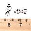 201 Stainless Steel Charms STAS-V001-09-3