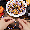 Halloween Theme 1500Pcs 5 Colors Opaque Acrylic Beads MACR-SP0001-01A-02-3