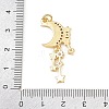Brass Micro Pave Clear Cubic Zirconia Pendants X-KK-F919-37B-G-3
