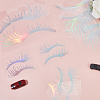 8 Pairs 2 Styles Eyelash Shape Waterproof PVC Picture Stickers DIY-HY0003-05C-4