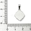 304 Stainless Steel Pave Natural Shell Flower Pendants X-STAS-C103-12P-3