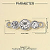 Zinc Alloy with Crystal Rhinestone Connector Charms RB-OY001-96P-2