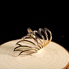 Minimalist Hollow Feather Brass Finger Ring for Women LS-UI5232-1-2