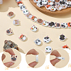 100Pcs 10 Styles Wood Beads WOOD-WR0001-11-4