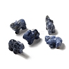 Natural Sodalite Carved Elephant Beads G-Z053-01-1