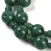 Natural Green Aventurine 3-Hole Guru Beads Strands G-H064-E07-01-4