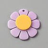 Opaque Resin Pendants LS-RESI-WH0029-46B-03-1
