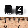 Initial Acrylic Horizontal Hole Beads OACR-ZX006-35Z-3