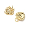 Brass Micro Pave Cubic Zirconia Pendants KK-I379-15G-02-2