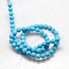 Natural Howlite Round Beads Strands TURQ-L017-8mm-02-4