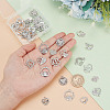 ARRICRAFT 40Pcs 10 Styles Alloy Rhinestone Pendants ALRI-AR0001-09-3