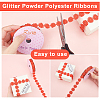 Glitter Powder Polyester Ribbons SRIB-FH0001-01-3