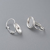 304 Stainless Steel Leverback Earring Settings LS-STAS-F191-03S-12mm-3
