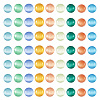 180Pcs 9 Colors Cat Eye Beads CE-TA0001-03-3