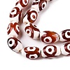 Natural Tibetan Agate 3-Eye Beads Strands G-T138-195B-3