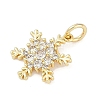 Rack Plating Brass Micro Pave Cubic Zirconia Pendants KK-H509-12G-01-2