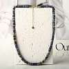 Natural Sodalite Disc Heishi Beaded Necklaces for Women IG0638-6-1