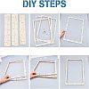 Basswood Assembled Paper Making Frame DIY-WH0308-2