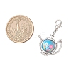 Teapot Handmade Polymer Clay & Tibetan Style Alloy Pendant Decorations HJEW-JM03544-3