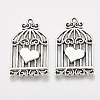 Tibetan Style Alloy Pendants TIBEP-S317-36AS-RS-1