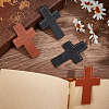 4Pcs 2 Colors Leather Bookmarks AJEW-CP0003-82A-4