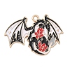 Alloy Enamel Pendants ENAM-P258-05B-G-1