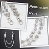 1Pc Polymer Clay Rhinestone Round Beads Trousers Chain AJEW-CY0002-45-6